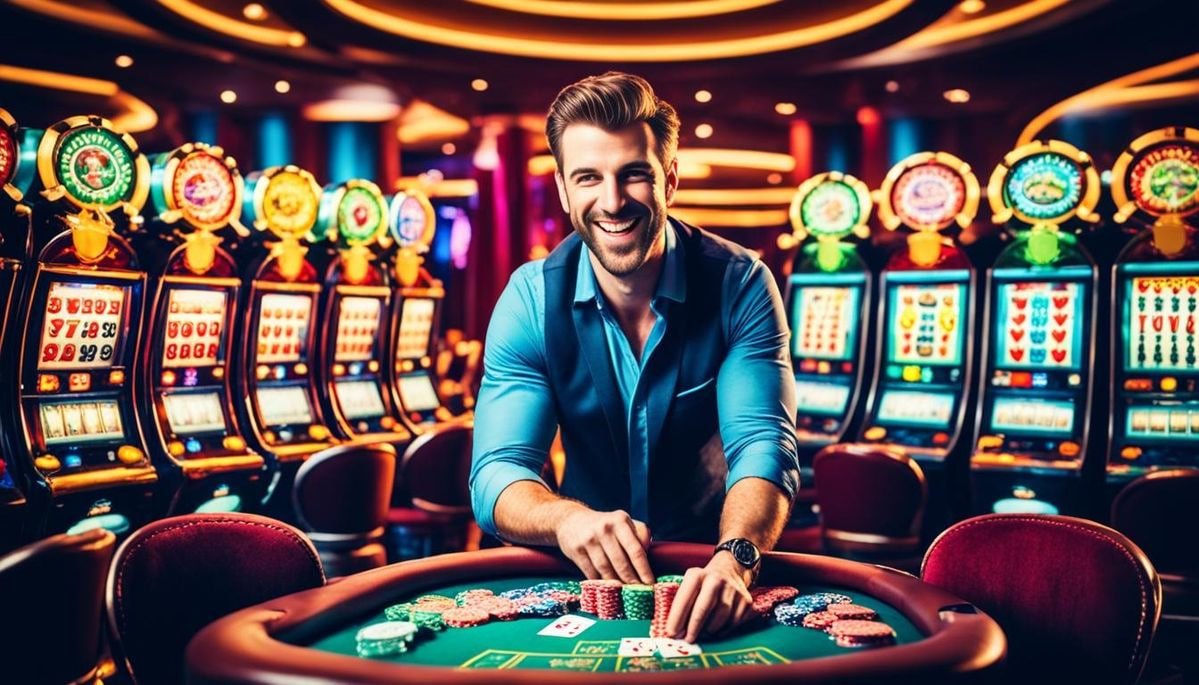 Pemandangan modern sportsbook dan live casino di fals4d untuk pemain Indonesia